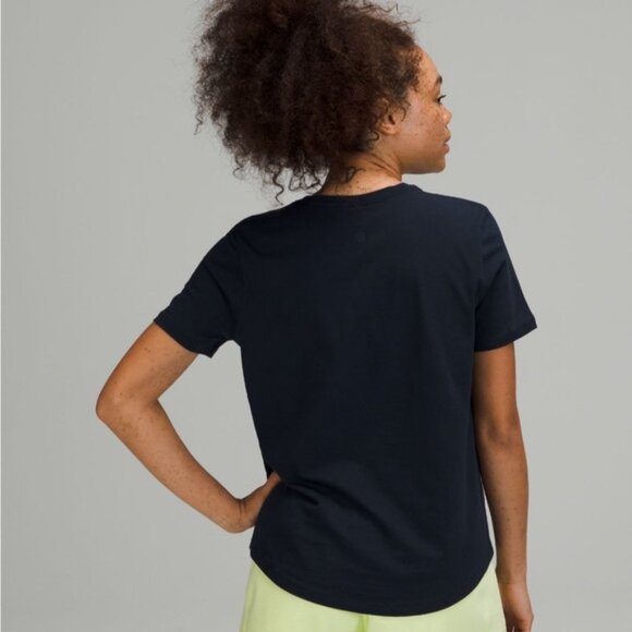 Love Crewneck T-Shirt In True Navy - Picture 2 of 4